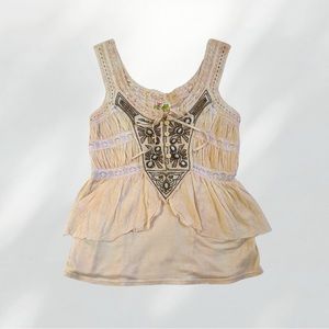 SOLD Free People Embroidered Top
